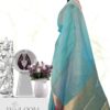 Handloom Kota Silk Saree in Aqua Blue Colour 3