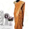 Handloom Patola Silk Saree in Kesariya Colour e
