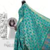 Handloom Patola Silk Saree in Turquoise Colour c