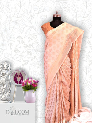 Timeless Handloom Malwari Saree in Off White and Gold Combination 5