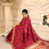 Handloom Malwari Silk Saree with Intricate Old Architecture Design Pallu 5