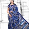Handloom Moonga Mulberry Silk Saree in Tints and Shades of Blue 5